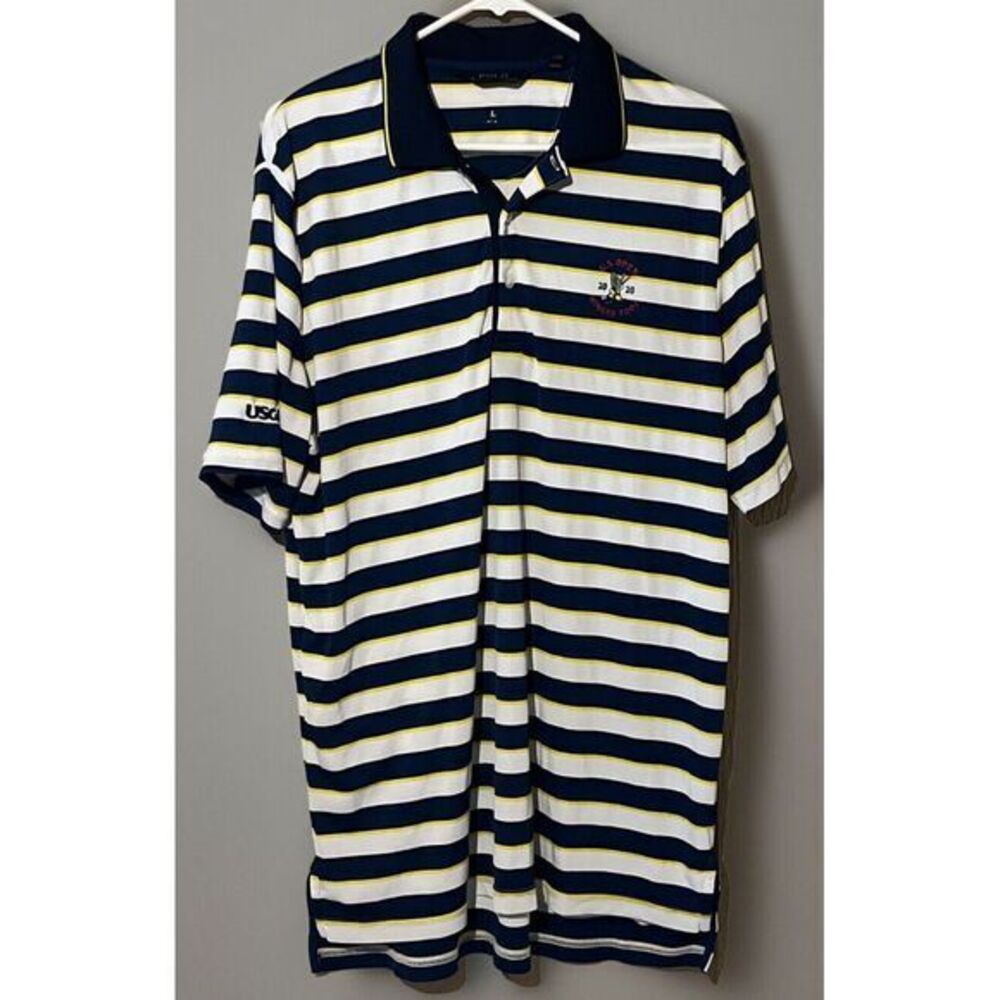 POLO RALPH LAUREN Polo  2020 US OPEN‎ WINGED FOOT GOLF CLUB White Blue SZ XLTG